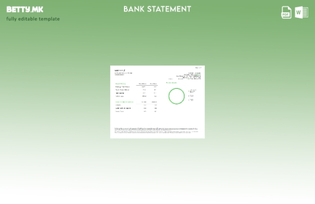 модерен стил на САД Robinhood банкарски изводи шаблон страници збор